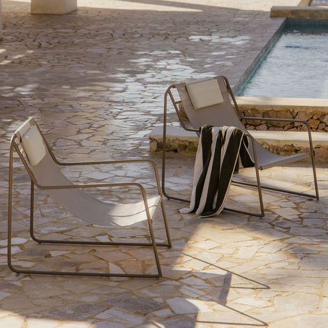 Set di 2 amache con braccioli in acciaio con cuscino Lorvian SKLUM            