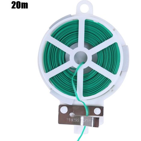Attaches de câble de jardin 20/50/100 m, cordes pour plantes grimpantes, attaches à vis pour plantes, ruban adhésif pour câbles d'alimentation, attaches de support pour fleurs et plantes. (1/5)
