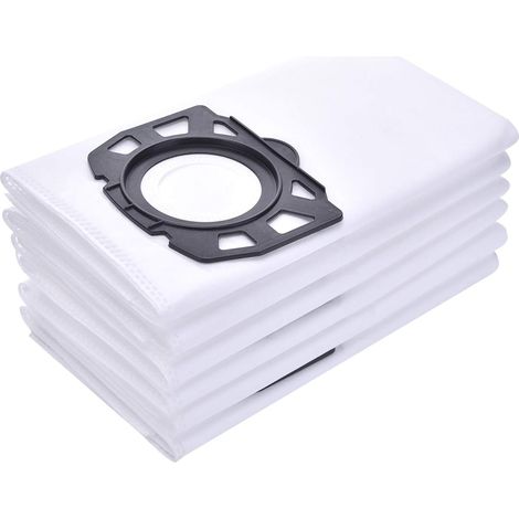 Packung mit 10 Ersatz-Fleecefilterbeuteln für Kärcher Nass- und Trockensauger WD4, WD5, MV4, MV5, MV6, WD4.000 und WD5.999. – AquaForge