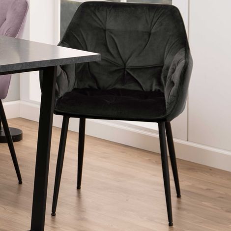 Chaise Brooke VIC, gris foncé