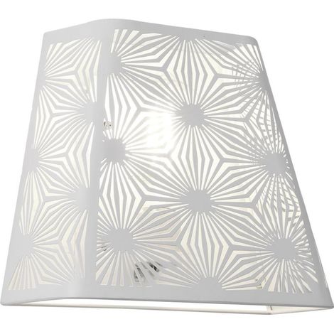 Aplique de pared modelo Nuria acabado blanco 25 cm(alto)22 cm(ancho)10 cm(largo) (1/2)