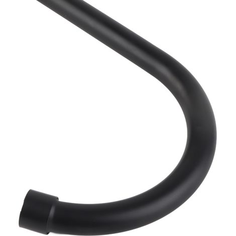 Robinet cuisine G1/2 avec rotation 90° simple eau froide noir mat pour évier (1/5)