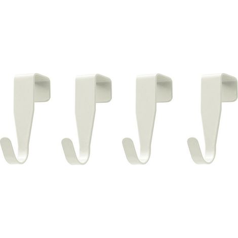Pezzo di ganci per porta, ganci a forma di S, ganci per porta in acciaio inossidabile, ganci per asciugamani da bagno per porte standard, cassetti, armadi, guardaroba, cucina (1/5)