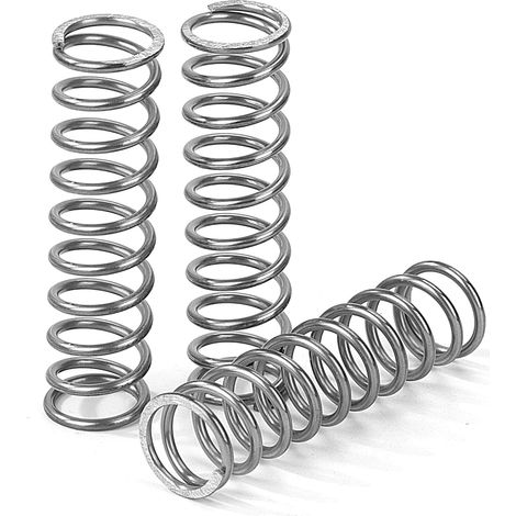 Druckfeder – 10 Stück – Edelstahl 304 – Hohe Festigkeit 5,25 kg – Für mechanische Anwendungen und Heimwerker – 50 x 10 x 1,5 mm (1/5)