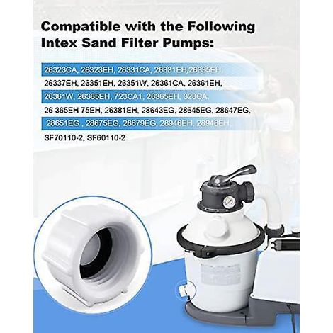 SZRKRLA Kompatibel mit dem Intex 11456 Pool-Ablassventilstopfen und O-Ring für Aufstellpools - Ersatzteile (1/2)