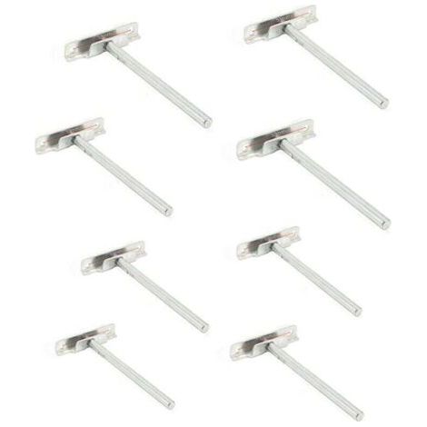 8 Pièces Fixation Étagères Murale Invisible - Diamètre 8mm- Supports Étagères Flottante (1/3)