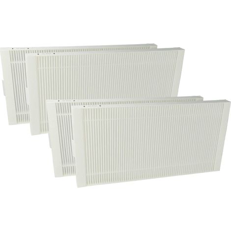vhbw 4x Pollenfilter Ersatz für Stiebel Eltron 231332, FMS F7-2 für Lüftungsgerät - Luftfilter F7 Weiß
