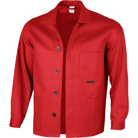 Qualitex Arbeitsjacke "classic", Größe: 50, Farbe: feuerrot