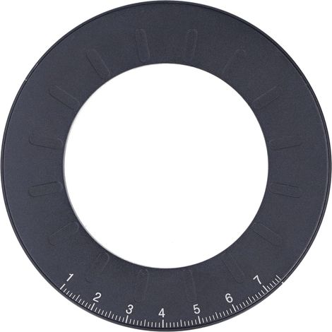 Verstellbarer, drehbarer Kreisplotter, schwarze runde Schablone mit Graviermesser, präzises Zeichenwerkzeug für Heimwerkerprojekte und Bastelarbeiten (1/5)
