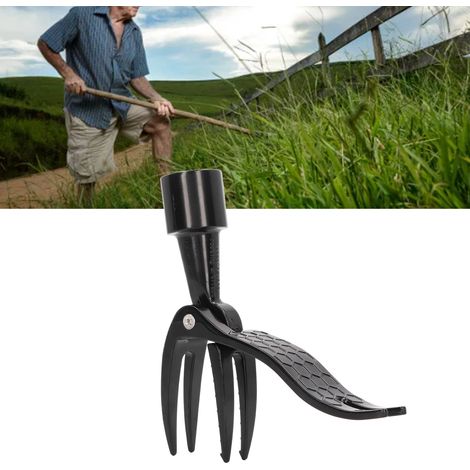 Arrache-herbe à 4 Griffes en Alliage d'Aluminium Léger et Portable