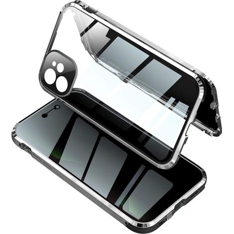 Una custodia magnetica per iPhone 12 Pro Max con protezione per la privacy, che offre una protezione contro le cadute di livello militare, una copertura integrata per l'obiettivo della fotocamera e il (1/2)