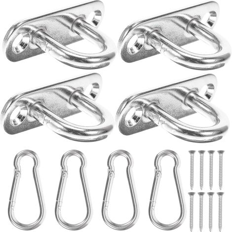 Œillet de fixation - inox - à œillet - à visser, mur/plafond (1/5)