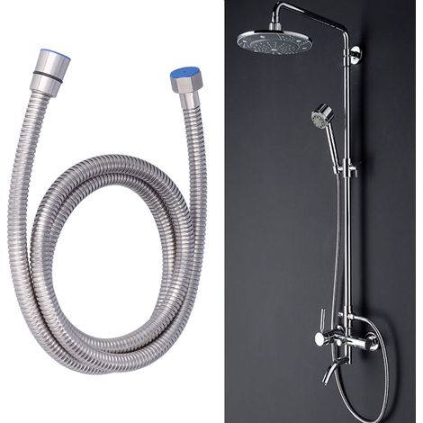 Flexibler Duschschlauch, 148 cm, Edelstahl, für Badezimmer und Zuhause (1/5)
