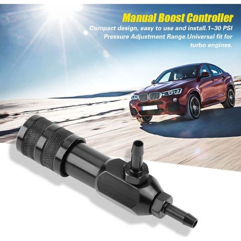 Contrôleur de suralimentation manuel à boucle fermée pour turbocompresseur réglable universel de voiture, 1 à 30 PSI Crezuo (1/5)