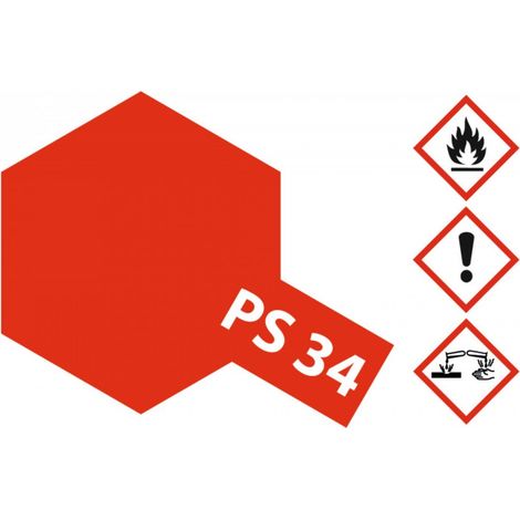 PS-34 Bright Red Polycarbonat 100ml