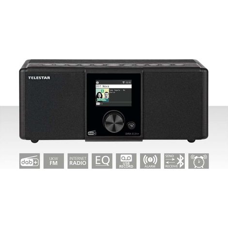 Dira s21i ewf radio estereo multifuncional dab fm internet bluetooth negro