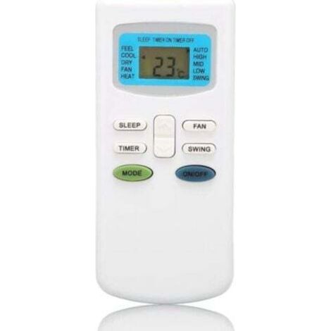 Télécommande Universelle de Climatiseur Compatible pour TCL, pour Dronic, pour Klimaire, pour Pioneer, pour Ciac, pour Airton, pour Dronic, pour Fujico, pour Universal Asia, pour Airmaster, po