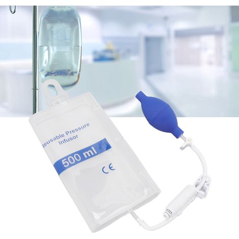 Poche de perfusion sous pression, poche de transfusion sanguine sous pression, poche de perfusion, poche de réanimation et de surveillance d'urgence de 500 ml (1/5)