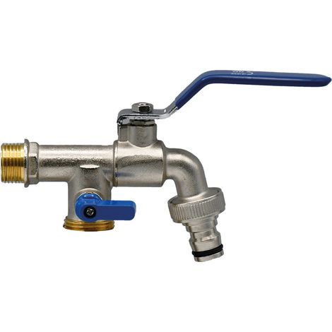 RUBINETTO CON PRESA SUPPLEMENTARE 1/2x3/4  - LIF