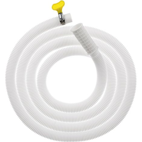 Tuyau Vidange Machine a Laver, 2m Rallonge de Tuyau de Vidange, Tuyau Machine à Laver, Avec Colliers de Serrage, pour Machines à Laver, Climatiseurs (1/5)