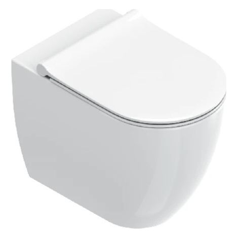 Wc Sfera Filomuro 55x35 cm Scarico Silentech Bianco Lucido