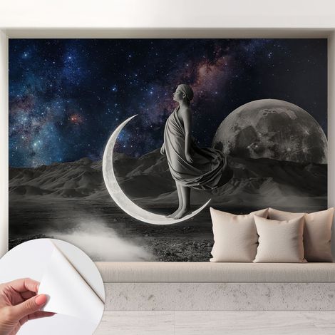 Fototapete Selbstklebend - trendige Wanddeko - Schlafzimmer - Wohnzimmer Nächtliche Träume 208x146 cm (1/5)