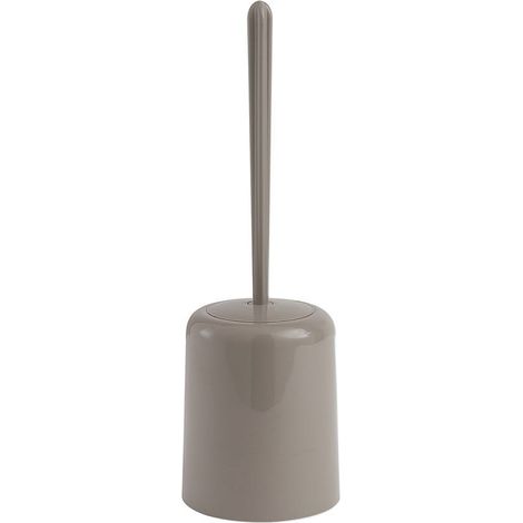 Porte-Balais De Toilette Sur Pied Finition Gris Tourterelle