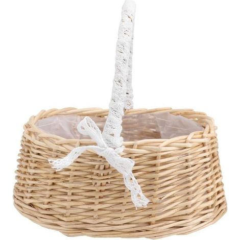 En Osier Corbeille De Fruits avec Poignée Corbeille À Pain Plateau De Stockage Panier Saule Tissé Panier Panier De Candy