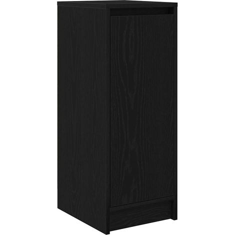 Maison Exclusive - Zapatero de madera de roble negro 29,5x34x76 c