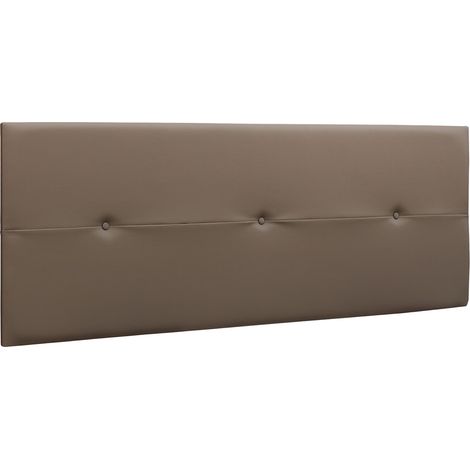 Cabecero Prado 3 Botones Polipiel 160X55X4Cm Chocolate