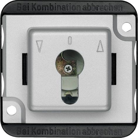 Interrupteur anti-vandalisme 2 pôles 10A, à clé, pour volet roulant - Schneider Electric - MTN318760 (1/2)