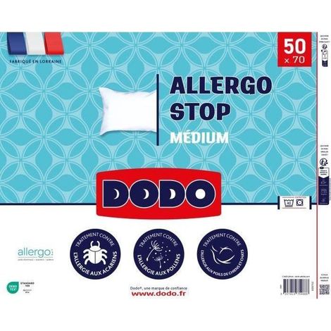 Kissen - DODO - ALLERGO STOP - 50 x 70 cm - Weiß