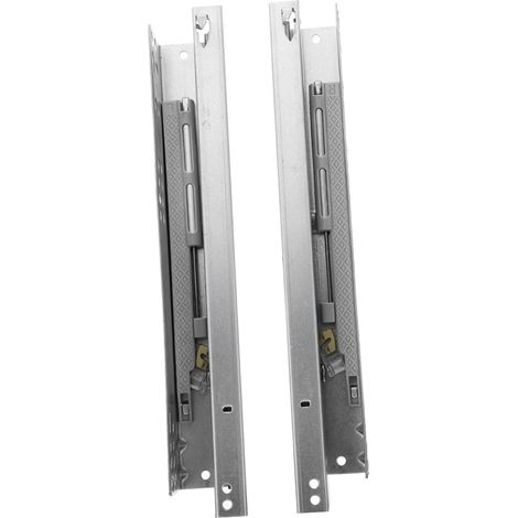LIFKOME Lot de 2 glissières tiroir invisibles avec amortisseur, rail à (1/5)