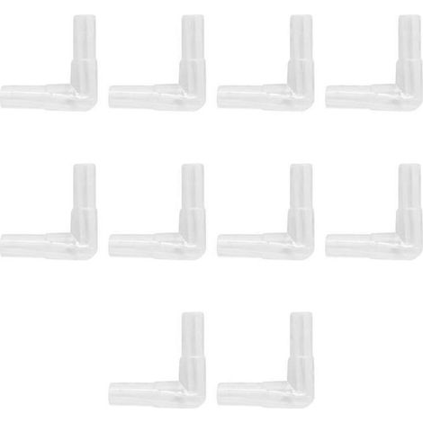 10 connecteurs de vannes de contrôle en acrylique, 10 pièces pour pompe à air d'aquarium, accessoires de robinet pour tuyaux de poissons (1/2)