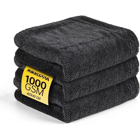 Mikrofasertücher 1000 GSM, extra dick, 40x40 cm, 3er Set (1/5)