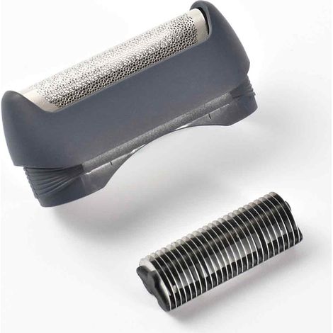 Set remplacement tête et lame rasoir, compatible Braun 130s-1, 140, 150, 150s-1, ABS, noir (1/5)