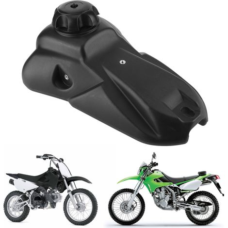 Réservoir à essence moto KLX 110 BBR, capuchon inclus, en plastique résistant, pièce de rechange.