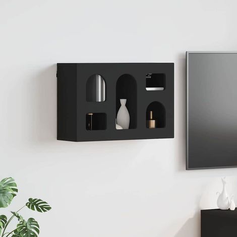 vidaXL Armadio pensile Nero 60 x 20 x 40 cm Legno multistrato