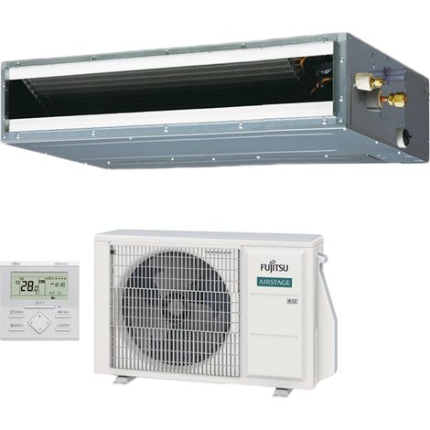 Fujitsu – Climatiseur gainable 12000 BTU 3NGF89115 – R-32 – Classe A+ – Puissance frigorifique 3.5 kW – Faible niveau sonore 25 dB