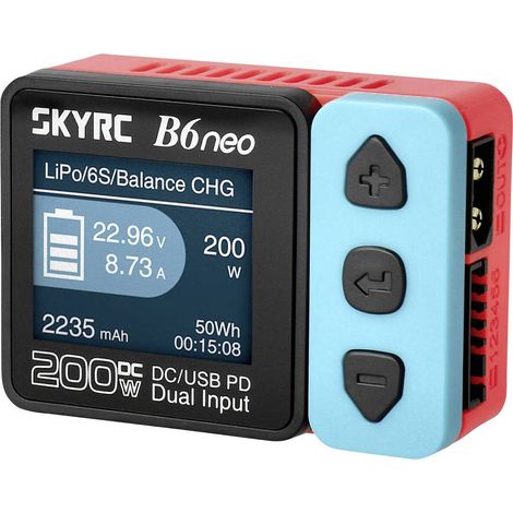 SKYRC B6neo Chargeur de modélisme 10 A plomb, LiFePO, LiHV, Li-ion, Li-polymère, NiCd, NiMH (1/5)