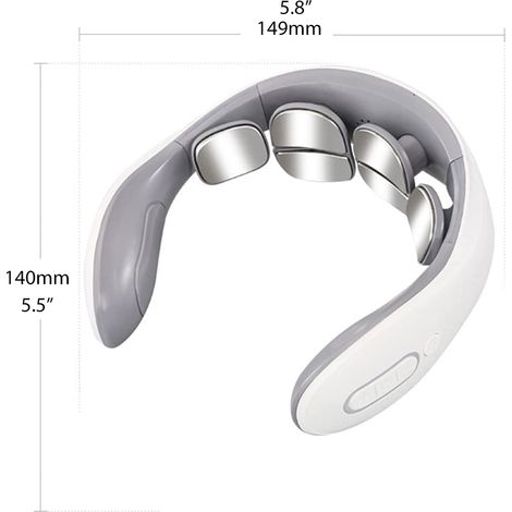 Coussin Massageur Cervical Électrique Intelligent 6 Têtes, 3 Modes Chauffants, Appareil de Massage Épaules et Nuque pour Domicile Bureau Voyage (1/5)