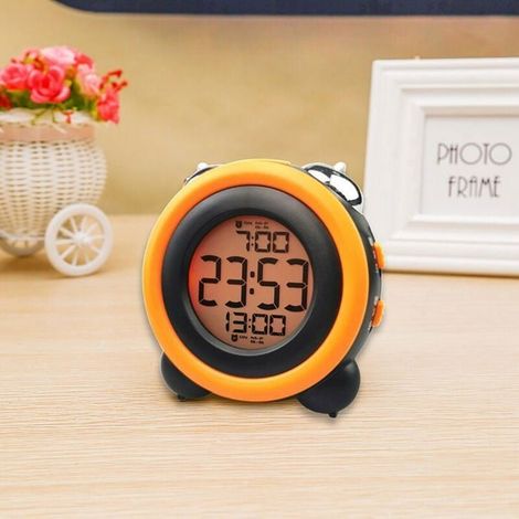 Réveil Numérique Gros Dormeurs - Double Alarme, Snooze, 3 Modes Date, Veilleuse, Affichage Multifonction 12H/24H (1/5)