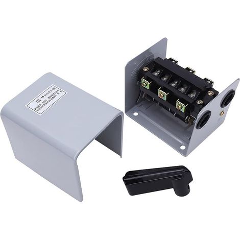 Interrupteur Inverseur, Contrôle de Rotation CW CCW pour Système triphasé à Trois Fils AC 50 Hz, avec Poignée Lisse et Câblage Simple, HY2 15 HY2 30 60 (-15) (1/5)