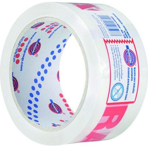 Eurocel NASTRO DA IMBALLO FRAGILE PP36 mm. 50x66 mt. col. Bianco 24 RT