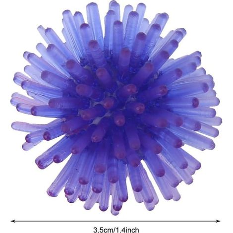Lot de 10 balles pour chat, 3,5 cm, en TPR, fleurs et boules colorées, jouet portable et interactif pour chaton, exercice et poursuite, anti-stress (1/3)