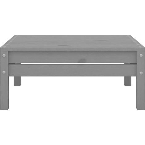 Maison Exclusive - Gartenhocker Grau Massivholz Kiefer