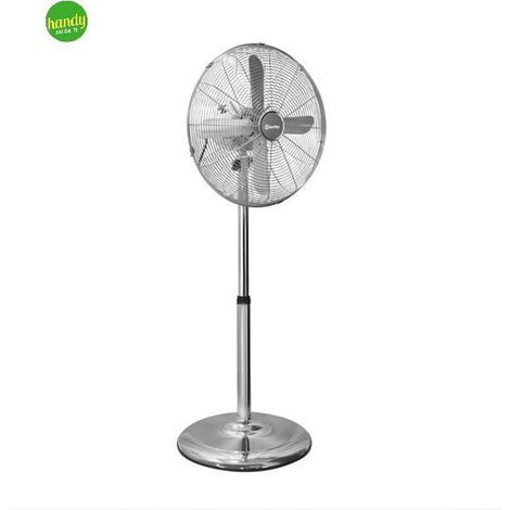 Ventilatore a piantana Gadip Valante in metallo cromato (1/2)