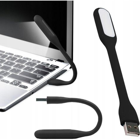 Lampe USB 6 LED noire (1000) GABA (1/5)
