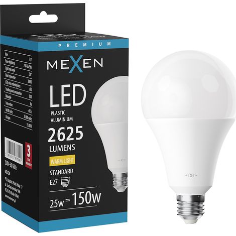 Mexen Nova Bombilla LED E27, A95, 25W, C谩lida - 3000K, 2625 lm - L100-E27-2530-01 (1/5)