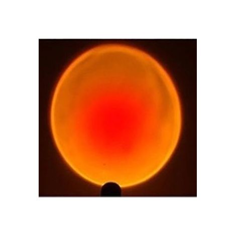 Lampadaire à projection coucher de soleil rouge, lampe d'ambiance, veilleuse, projecteur rotatif à 180° pour studio à domicile (1/5)